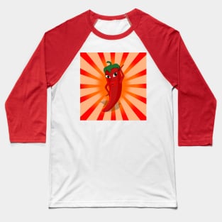 Cute Hot Pepper Superstar Baseball T-Shirt